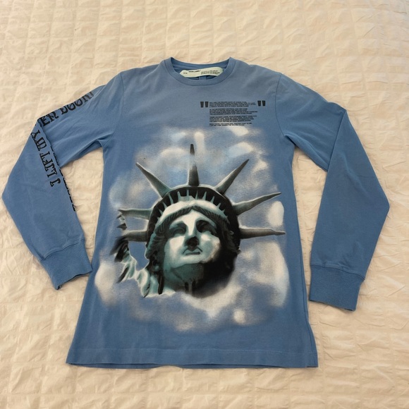 off white statue of liberty shirt